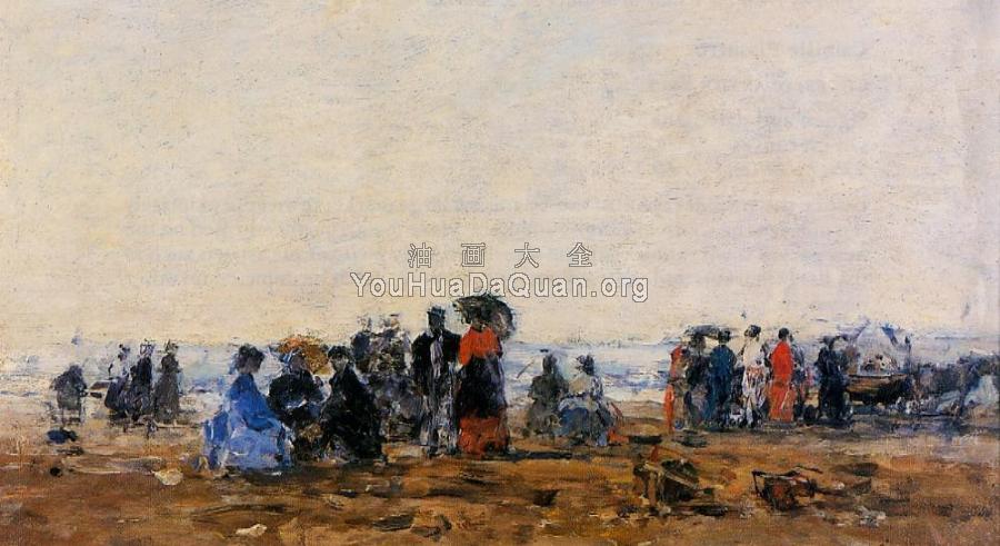 Beach Scene - 尤金·布丹